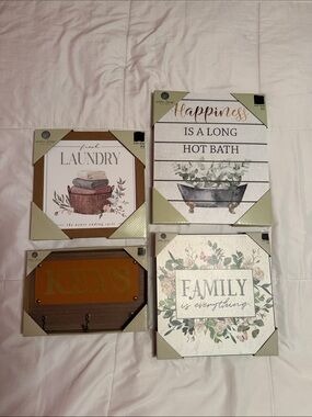 Set of 4 Farmhouse Wall Signs *NEW*